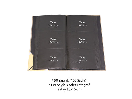 10x15cm 200'lük Koton Fotoğraf Albümü