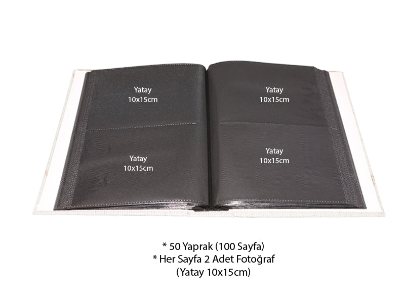 10x15cm 200'lük Deri Fotoğraf Albümü