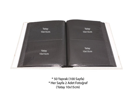 10x15cm 200'lük Deri Fotoğraf Albümü