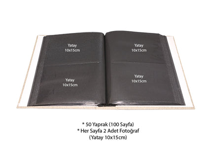 10x15cm 200'lük Koton Fotoğraf Albümü