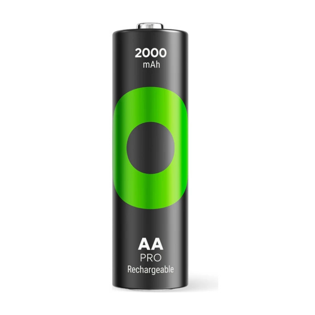 Gp Recyko Pro 2000 Mah Aa Kalem Ni-Mh Şarjlı Pil 1.2 Volt 4'lü Kart