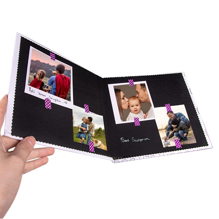 Polabook Kendin Yap Saatli Anı Defteri