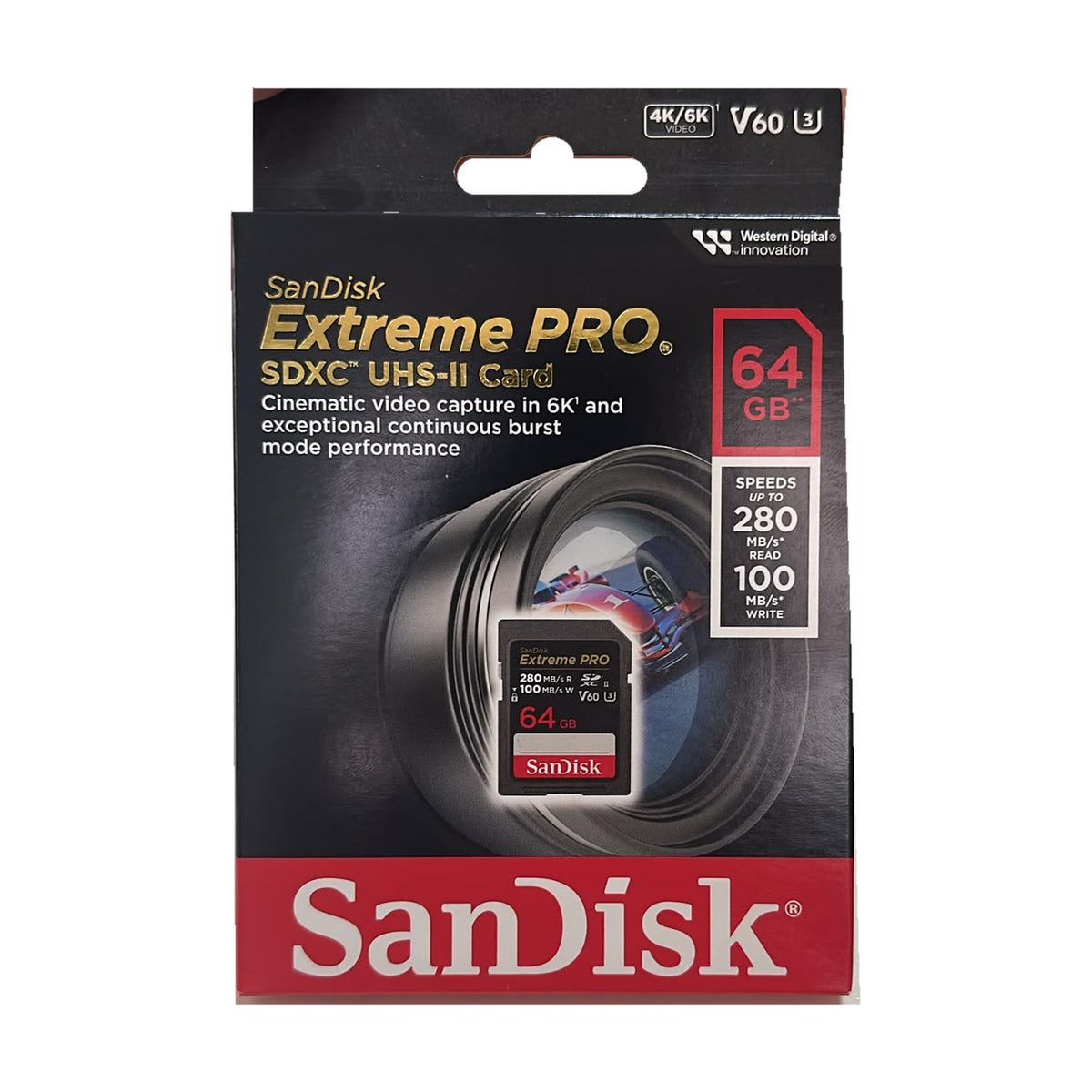 SanDisk Extreme PRO 64GB SDXC UHS-II V60 hafıza kartı